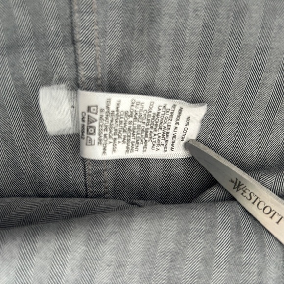 Express Men's Casual Button Down Shirt Gray Roll Tab Sleeve size Small 14 14.5 - Picture 14 of 16